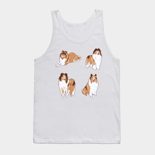 Collie dog pack Tank Top